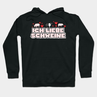 Ich Liebe Schweine Hoodie